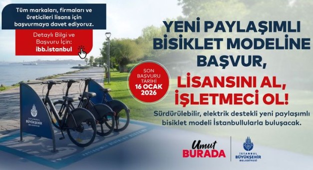 İSTANBUL’DA PAYLAŞIMLI BİSİKLET İŞLETMECİLİĞİ İÇİN BÜYÜK FIRSAT
