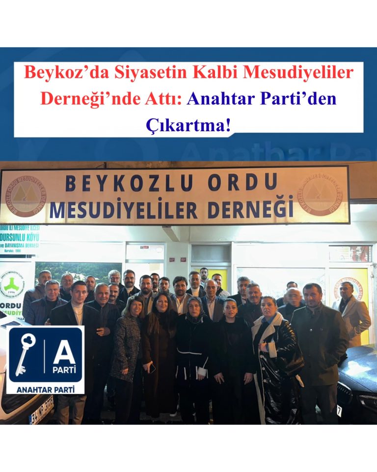 Beykoz’da Siyasetin Kalbi Mesudiyeliler Derneği’nde Attı: Anahtar Parti’den Çıkartma!