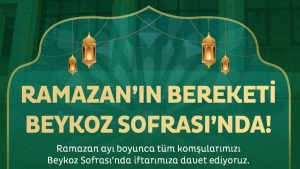 Beykoz’da İftar Geleneği Değişiyor: Bu Yıl Çadır Değil, “Beykoz Sofrası” Var