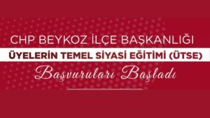 CHP Beykoz’da Siyasal Bilinçlendirme Çalışmaları
