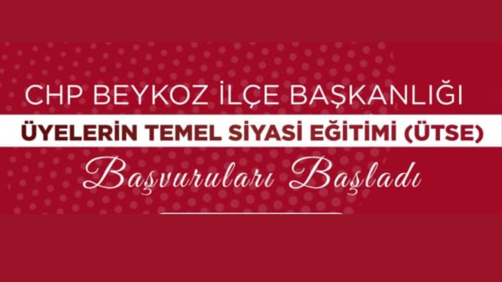 CHP Beykoz’da Siyasal Bilinçlendirme Çalışmaları