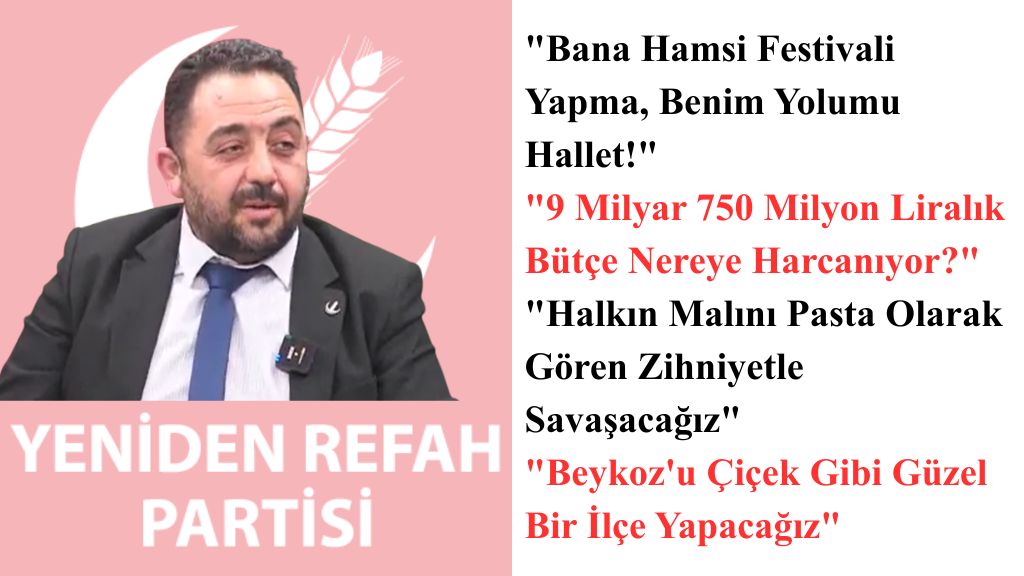 Ö.ZAHİT KUVVET: “Siyasiler İşi Halka Bahşedilmiş Bir Lütuf Gibi Gösteriyorlar…”