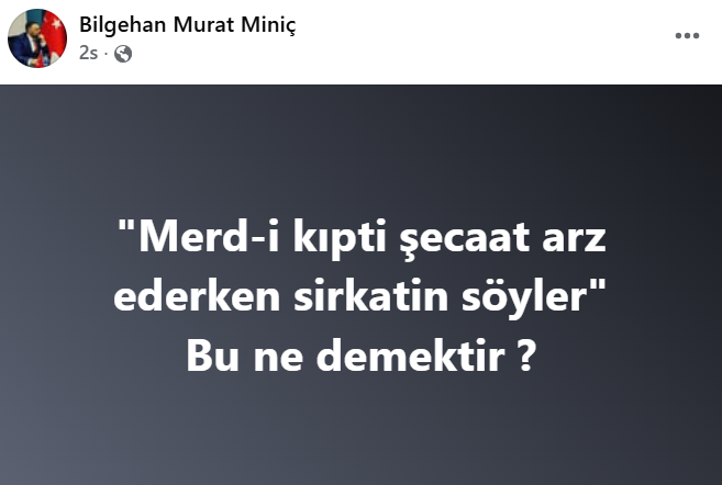 Beykoz Meclisi’ndeki Gerilim Sosyal Medyaya Taşındı: Miniç’ten Manidar “Merd-i Kıpti” Göndermesi