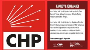 İSTİFA TEPKİSİ: CHP Beykoz İlçe Başkanlığı’ndan Kısa Açıklama