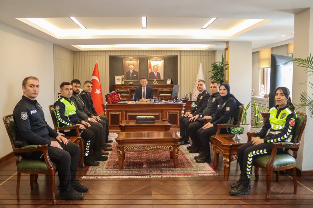 BEYKOZ İLÇE EMNİYET MÜDÜRLÜĞÜNDEN KAYMAKAM ÜRKMEZER’E 10 NİSAN POLİS HAFTASI ZİYARETİ