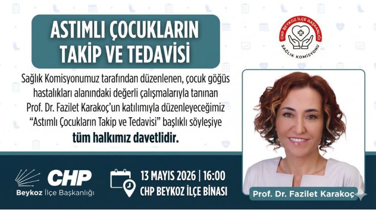 ASTIMLI ÇOCUKLARIN TAKİP VE TEDAVİSİ BEYKOZ’DA KONUŞULACAK