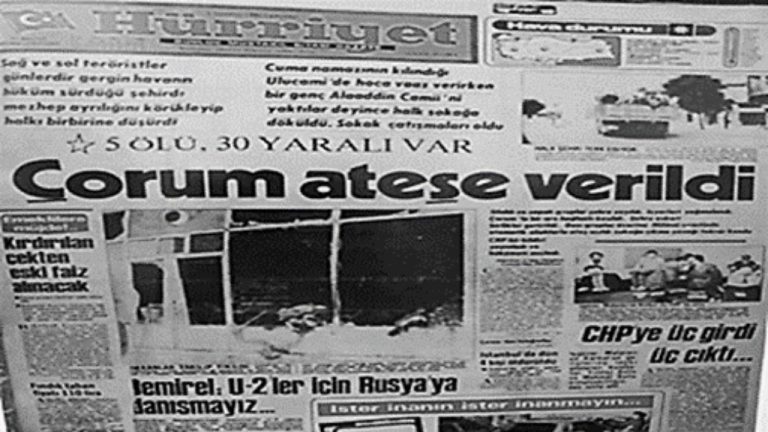 ÇORUM KATLİAMI…