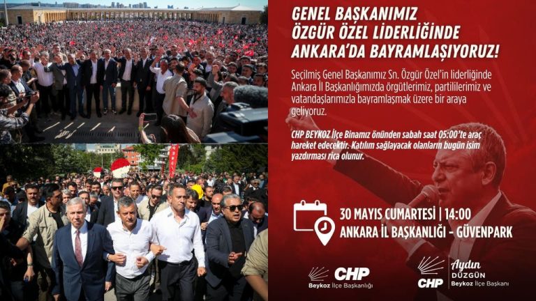 CHP BEYKOZ’DAN GENEL BAŞKAN ÖZGÜR ÖZEL’E TAM DESTEK