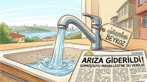 GÜMÜŞSUYU’NDA ARIZA GİDERİLDİ: MAHALLEYE SU VERİLMEYE BAŞLANDI