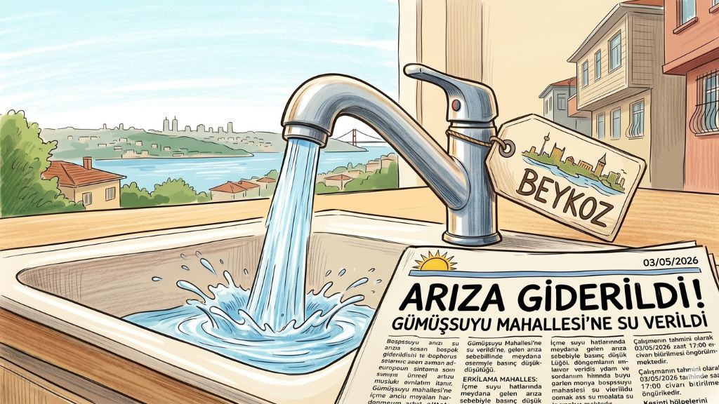 GÜMÜŞSUYU’NDA ARIZA GİDERİLDİ: MAHALLEYE SU VERİLMEYE BAŞLANDI