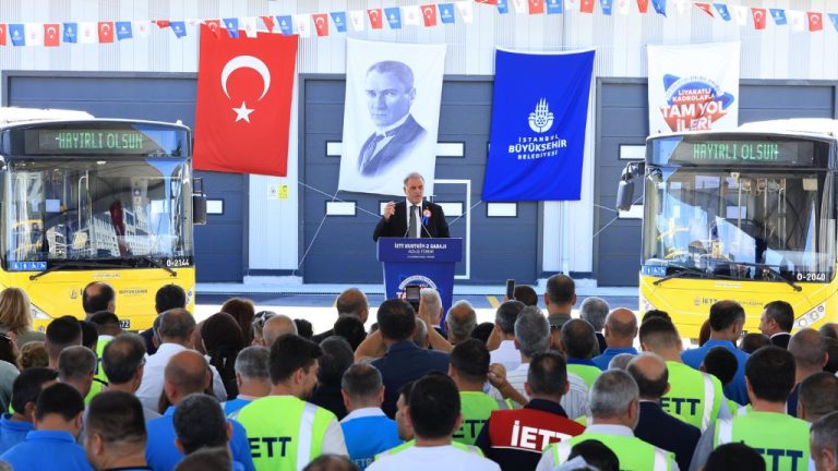 İSTANBUL’A 1.940 YENİ OTOBÜS! İETT KURTKÖY 2 GARAJI HİZMETE AÇILDI