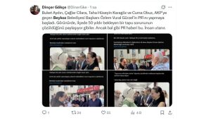 ÖZLEM VURAL GÜRZEL PAYLAŞIMI YAPAN GAZETECİLERE “PR HABERİ” ELEŞTİRİSİ