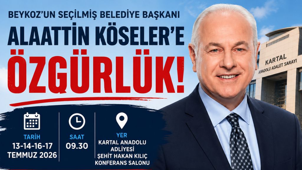 Alaattin Köseler’den Beykozlulara çağrı: “Karar duruşmasında buluşuyoruz”