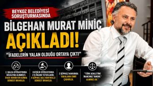 Bilgehan Murat Miniç:”Kendim Giderek İfade Verdim”