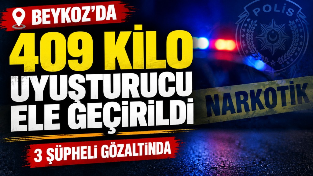 Beykoz’da Narkotik Operasyonu: 409 Kilo Skunk Ele Geçirildi