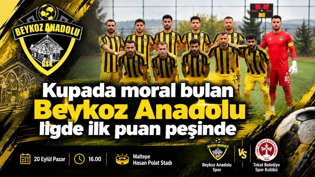 Kupada moral bulan Beykoz Anadolu ligde ilk puan peşinde