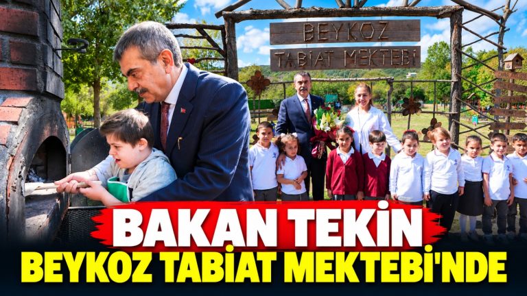 Bakan Tekin Beykoz Tabiat Mektebi’nde öğrencilerle buluştu