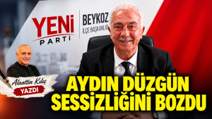 Aydın Düzgün sessizliğini bozdu
