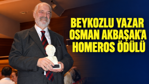 Beykozlu Yazar Osman Akbaşak’a Homeros Roman Ödülü