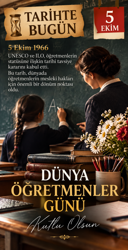 Tarihte bugün: Dünya Öğretmenler Günü