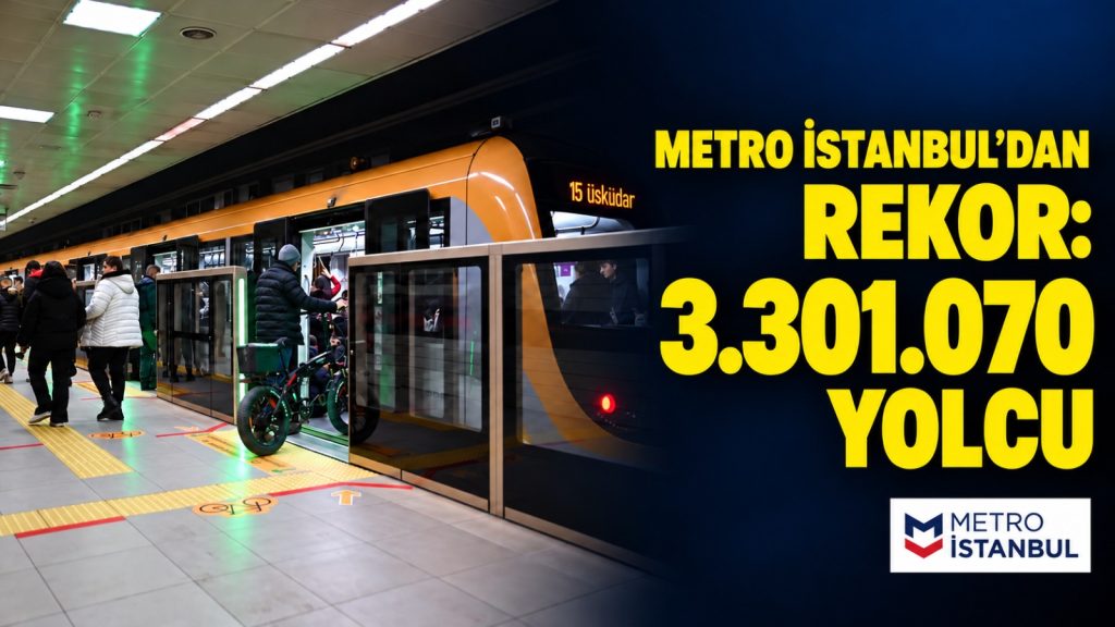 Metro İstanbul’dan Rekor: Bir Günde 3,3 Milyon Yolcu