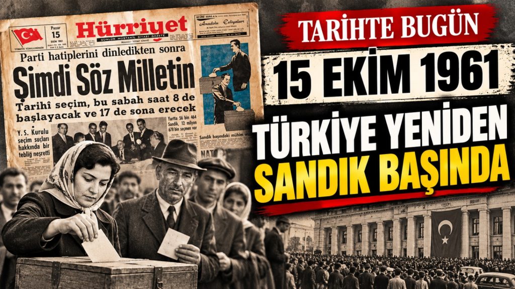 15 Ekim 1961: Türkiye yeniden sandık başında
