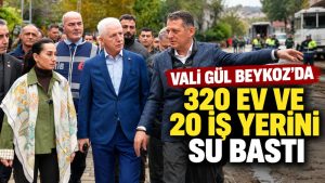 Vali Gül Beykoz’da: 320 ev ve 20 iş yerini su bastı