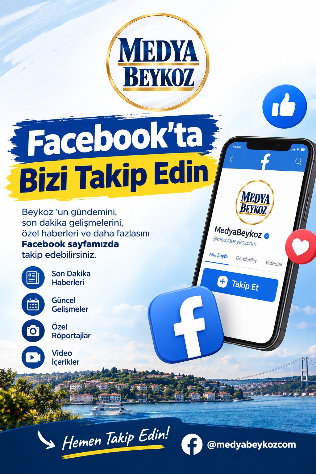 MedyaBeykoz Facebook sayfamızı takip edin